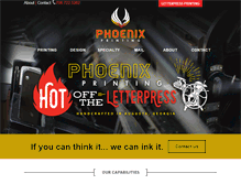 Tablet Screenshot of phoenixprintinggroup.com